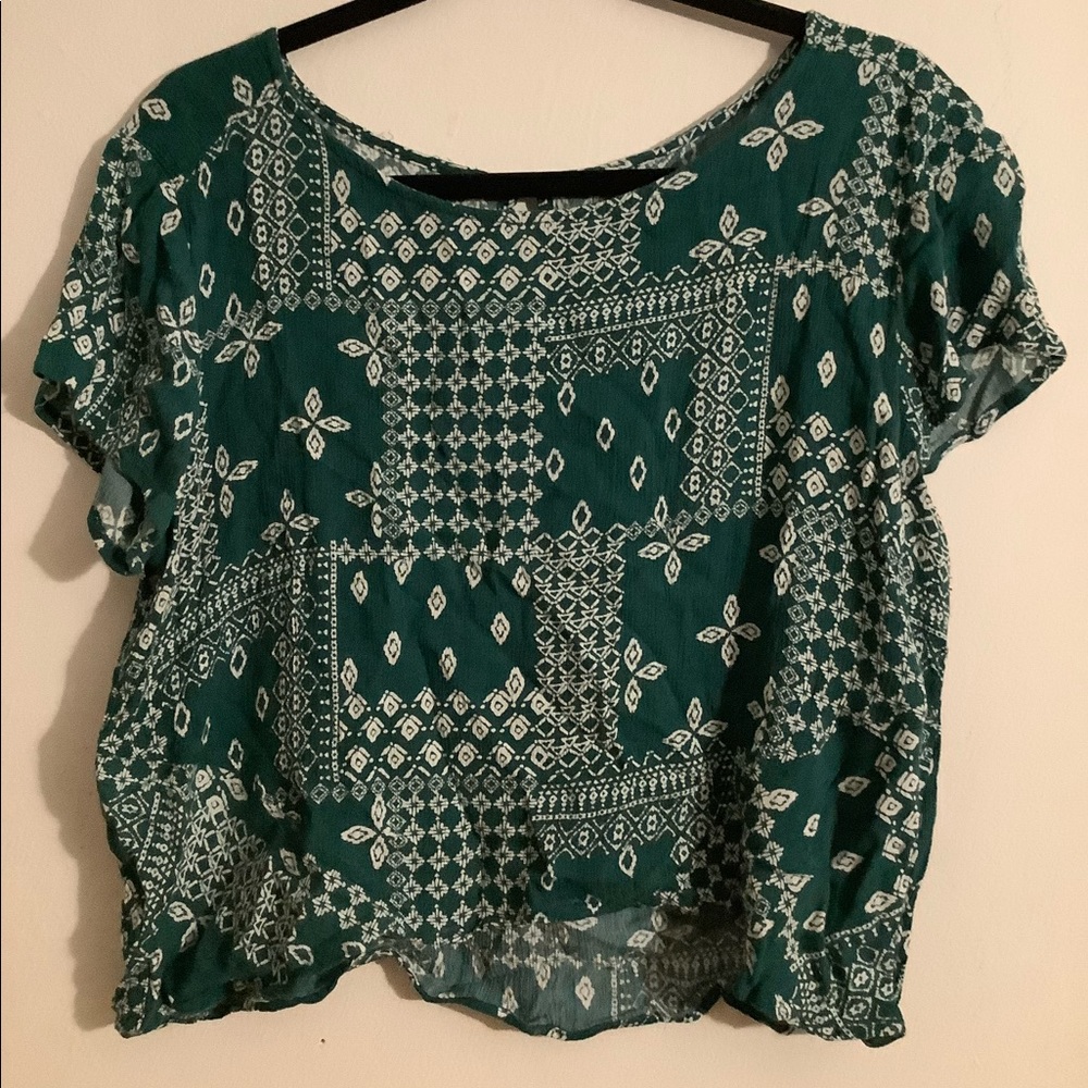 Bandana Patter Key Hole Top